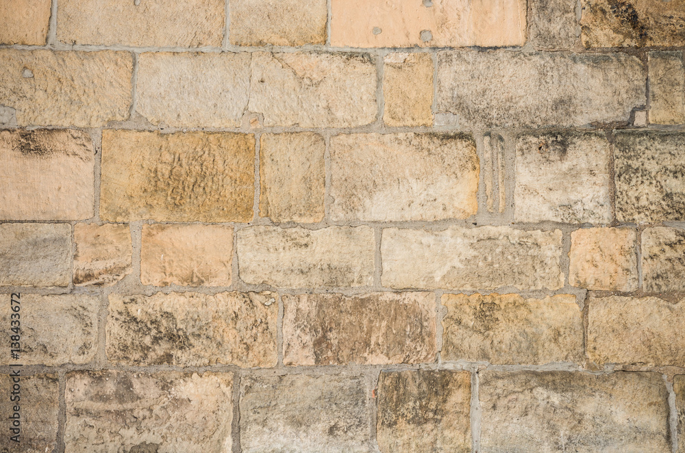 Obraz premium Sandstone stone wall background