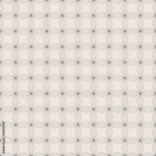 Fototapeta Naklejka Na Ścianę i Meble -  Seamless Grey Flower Grid with Warm Background