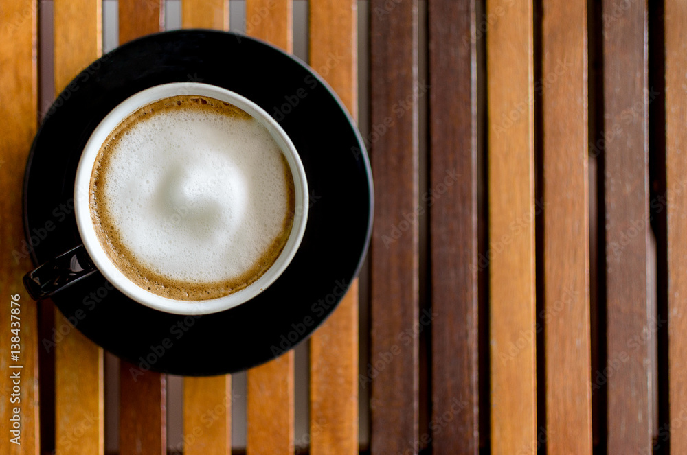 A cup of cappuccino coffee A cup of cappuccino coffee