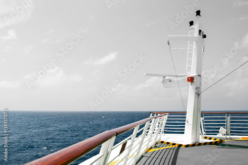 Dream view in a cruise ship bow