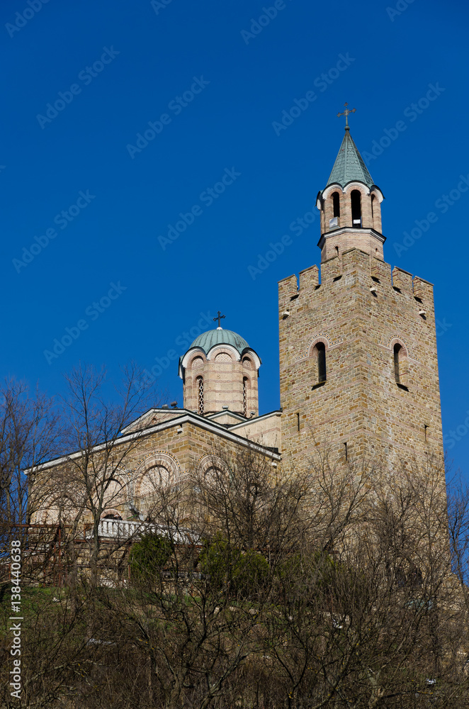 Tsarevets Hill and the Patriarchal church in Veliko Tarnovo, Bulgaria
