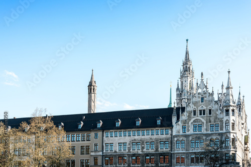 Traditional street view of old buildings in Munich, Bavaria, Germany © ilolab