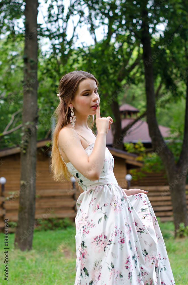 beautiful girl in a white dress beautiful girl in a white dress