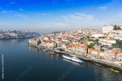 PORTO, PORTUGAL - November 17, 2016. Street view of old town Porto, Portugal, Europe, is the second largest city in Portugal, has a population of 1.4 million.