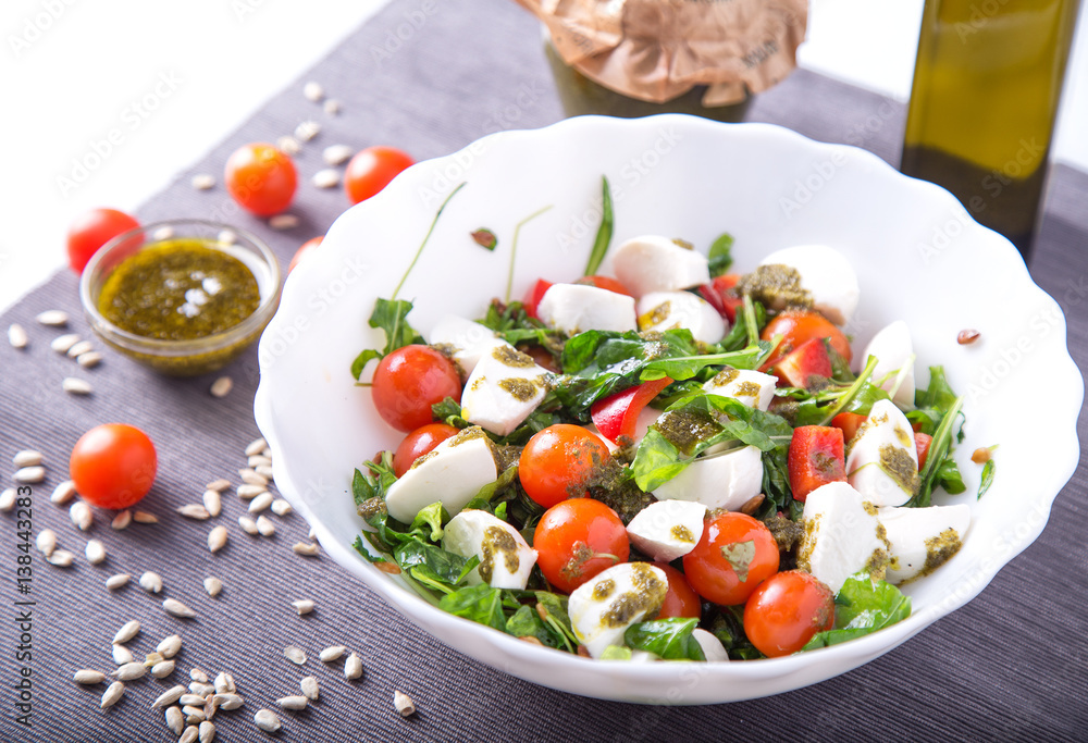 Green salad with vegetables