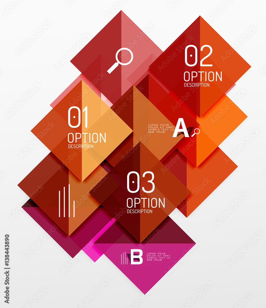 Repetition of overlapping color squares Repetition of overlapping color squares