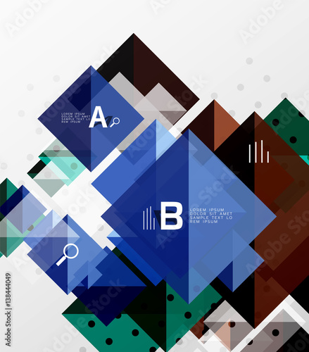 Repetition of overlapping color squares