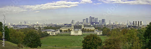 Londra, queen house vista da greenwick park.