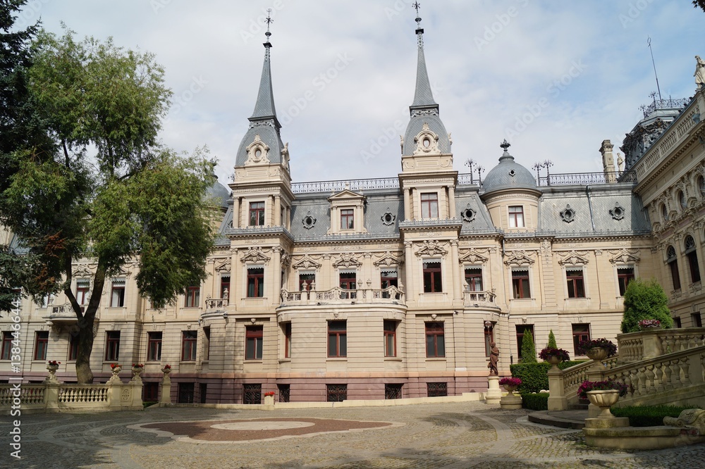 Palace in neo-baroque style of textile entrepreneur - Israel Poznanski - in Lodz, Poland
