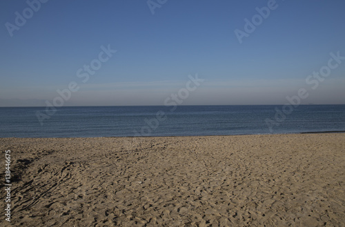 Beach and blue sea