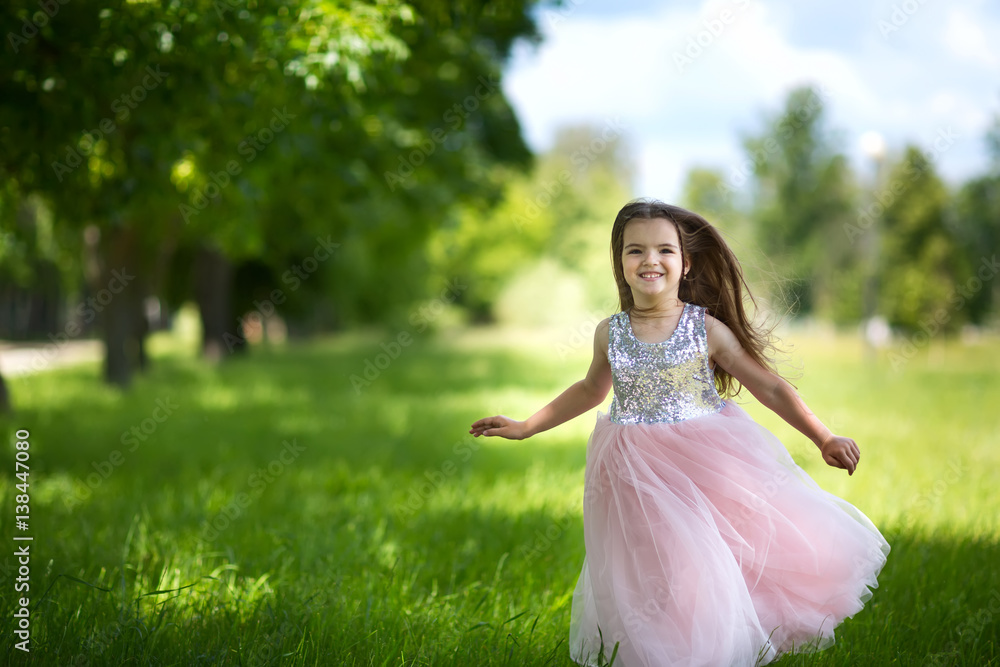child running in the park child running in the park