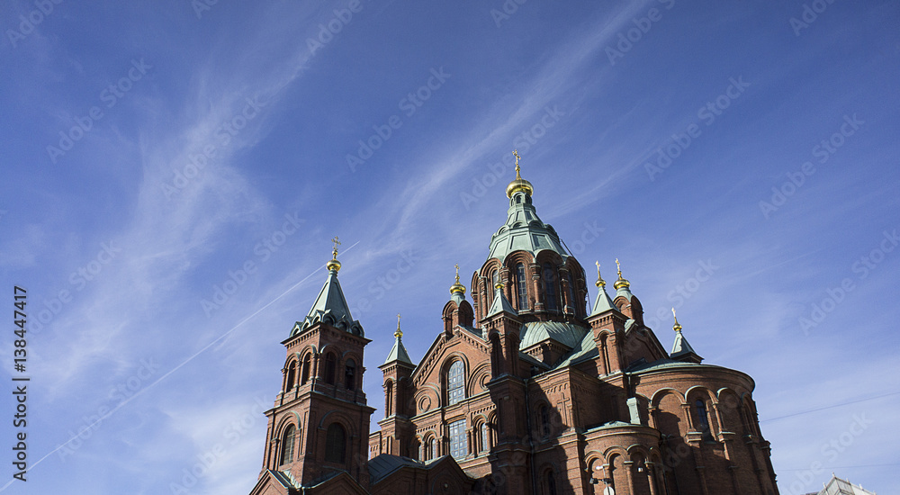 Fototapeta premium A historical Church of the Savior on Spilled Blood from saint petersburg russia