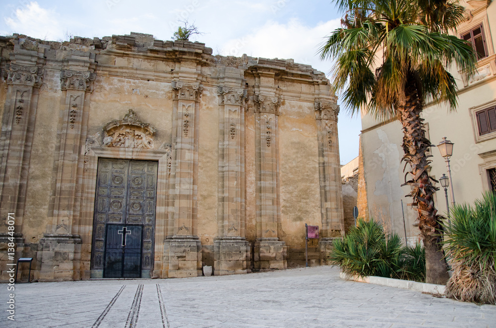 Fototapeta premium Old ruins of Partanna, Sicily