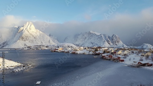 Reine im Winter, Norwegen