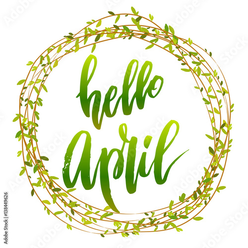 Hello april quote.