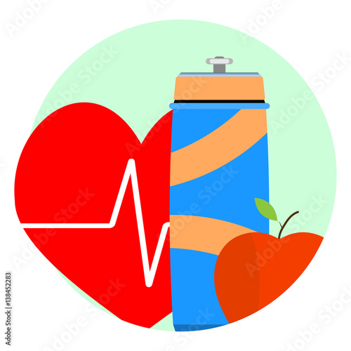 Health lifestyle icon