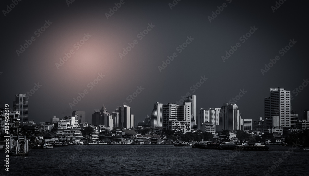 Bangkok panorama at dawn Bangkok panorama at dawn