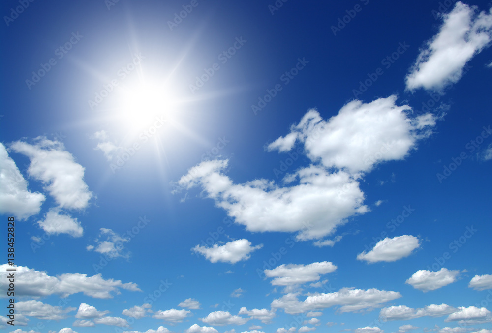 sun on blue sky sun on blue sky