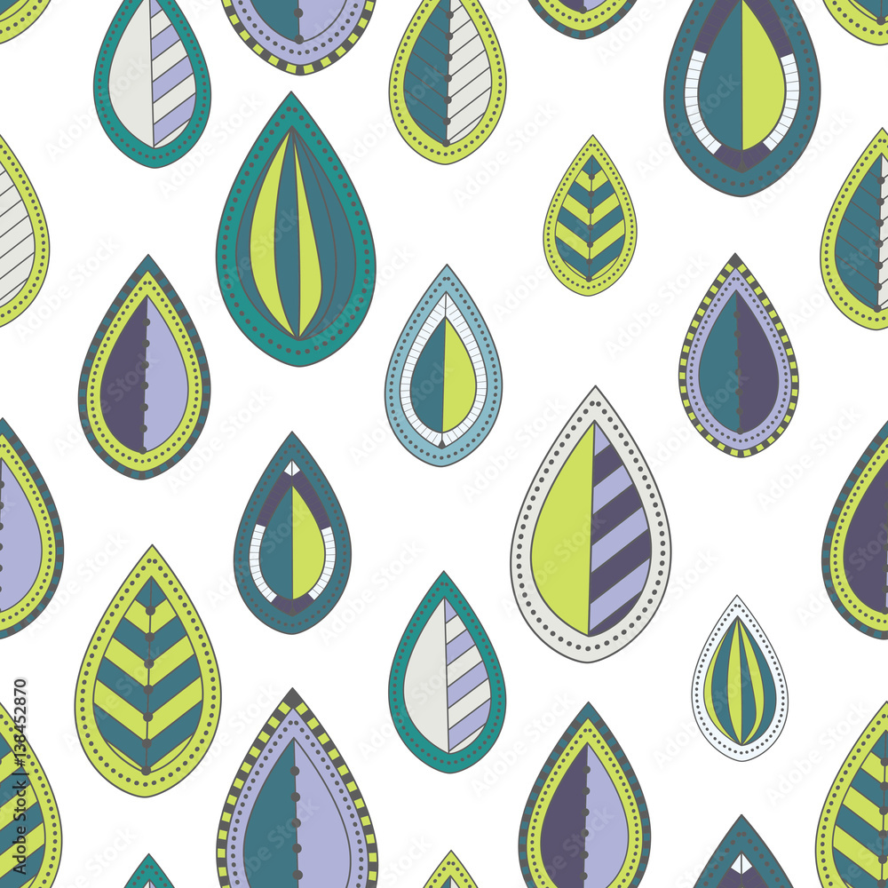 A seamless pattern with leaf, Abstract colorful leaves A seamless pattern with leaf, Abstract colorful leaves