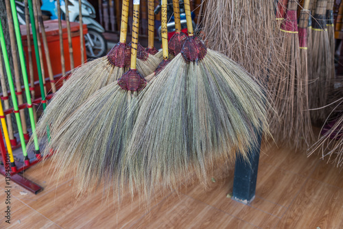 brooms for sale on local market