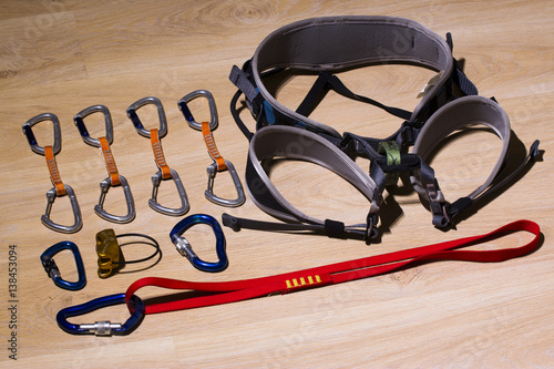 Rock climbing gear
