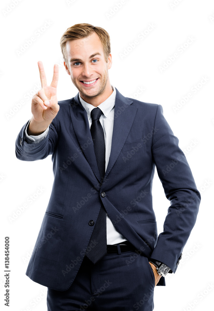 happy gesturing businessman happy gesturing businessman