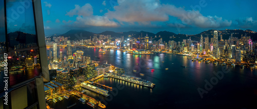 Photography Cityscape from top view of sky100 building