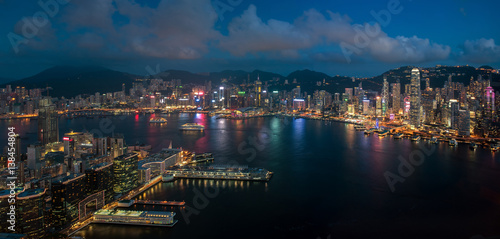 Photography Cityscape from top view of sky100 building