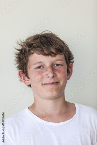 portrait of young teenage boy