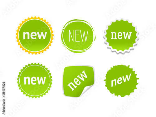 Promotional corner located element. Color splash label, tag, badge, icon with text. Accent promotion flyer, frame 