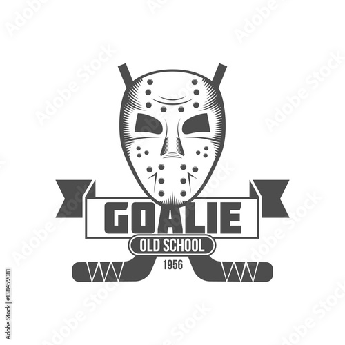 hockey logo badge design elements