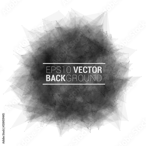 Abstract black explosion