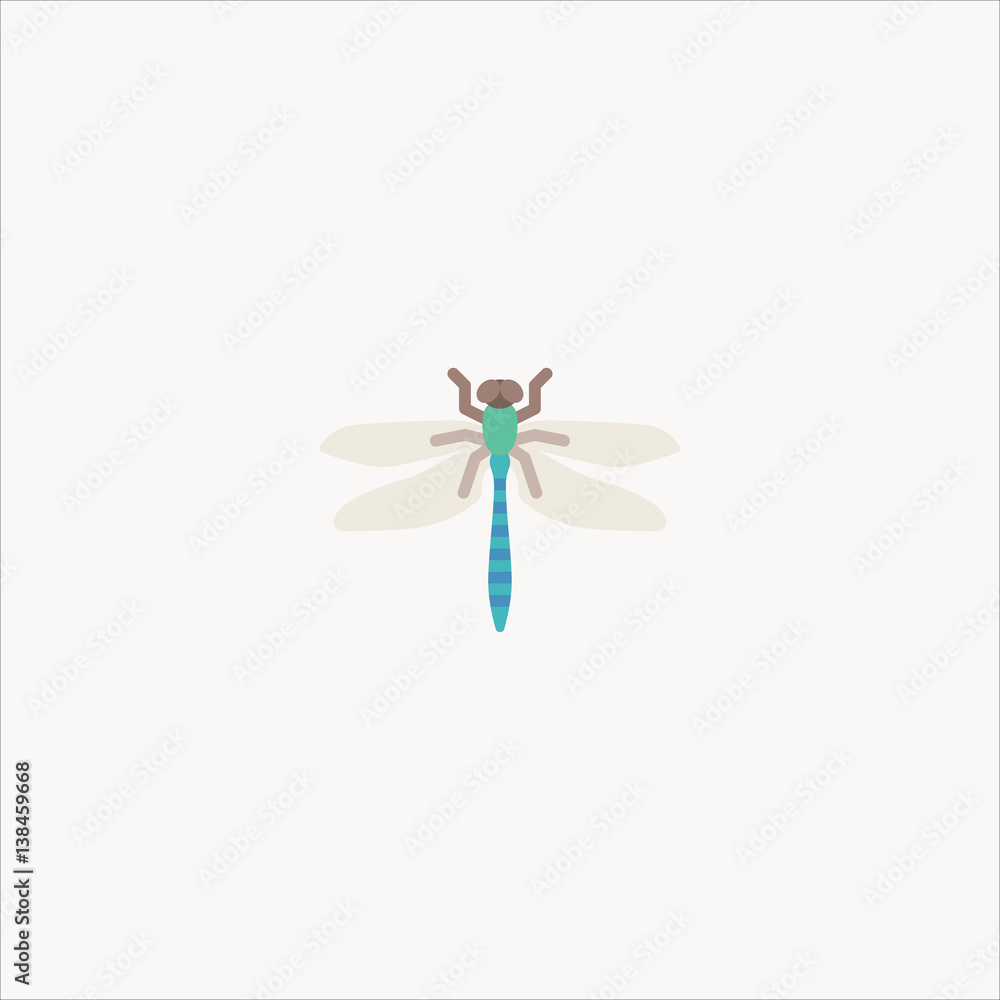 dragonfly icon flat design dragonfly icon flat design