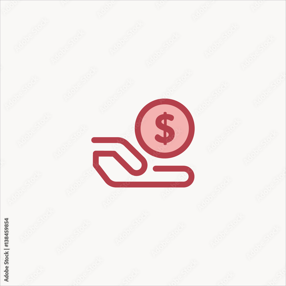 donation icon flat design donation icon flat design