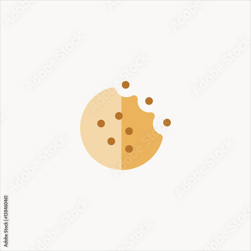 cookie icon flat design