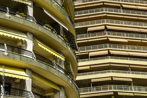 Monaco, detail, apartment building
