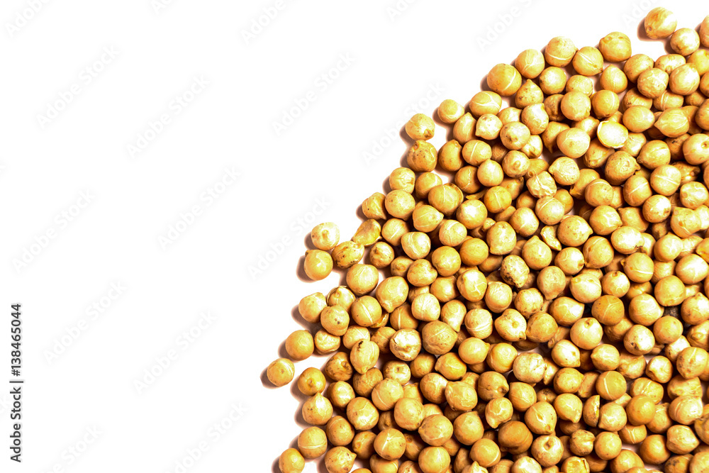 fruit chick peas isolated on white background fruit chick peas isolated on white background