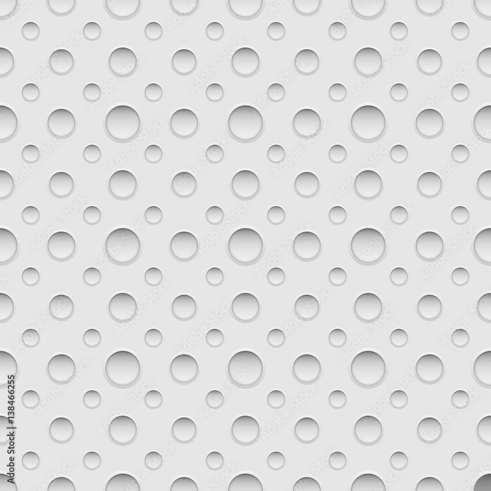 Seamless pattern with holes. Vector background illustration.