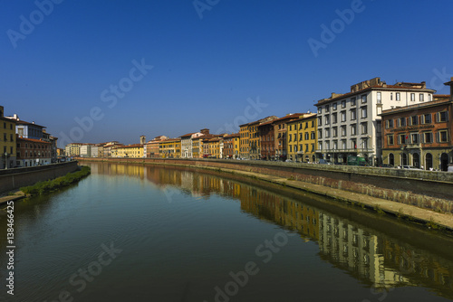 River Arno  Pisa  Tuscany  Italy