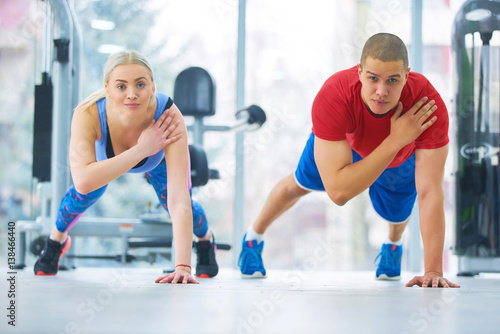 fitness kettlebell in sport gym