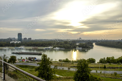 Beograd, river Save meets river Danube, Serbia-Montenegro, Belgr