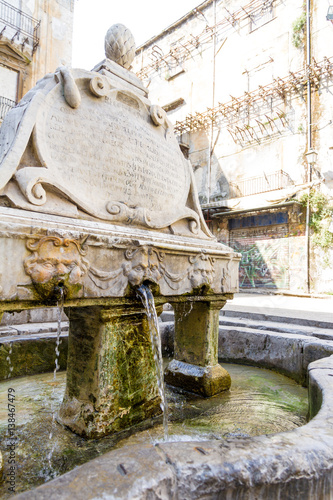 The Garraffello fountain in Palermo, Italy photo