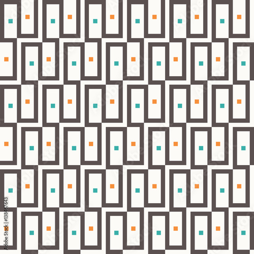 oblong maze ornament. seamless vector pattern.