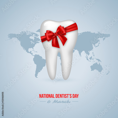 National Dentist's Day background.