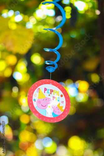 Fragment decor, children's holiday decorations, thematic birthda