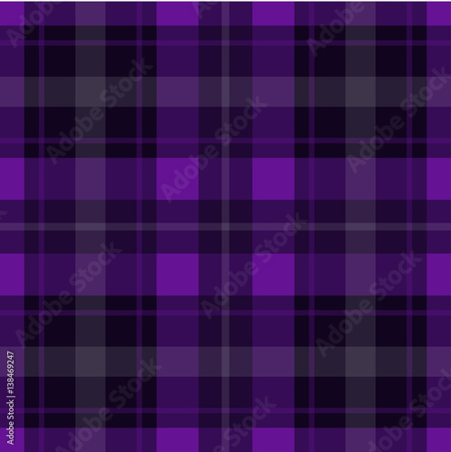 seamless purple, black tartan - white stripes