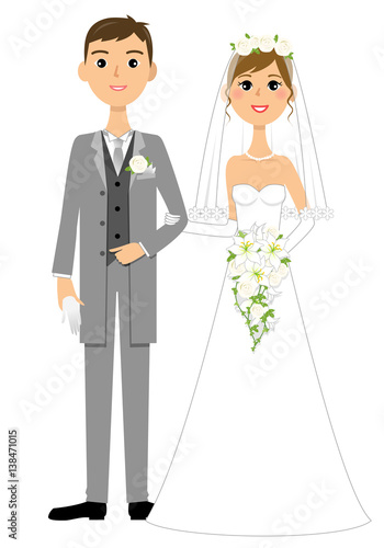新郎新婦　結婚式