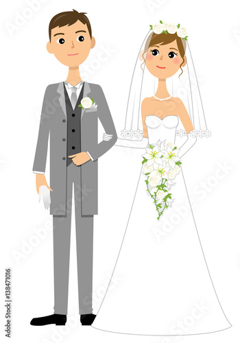 新郎新婦　結婚式