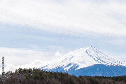 The Mt.Fuji.The shooting location is Lake Yamanakako  Yamanashi prefecture Japan.