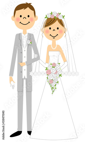 新郎新婦　結婚式